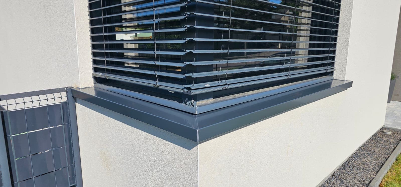 Couvertine alu sur mesure realise par Profiler Metal Solutions en Moselle