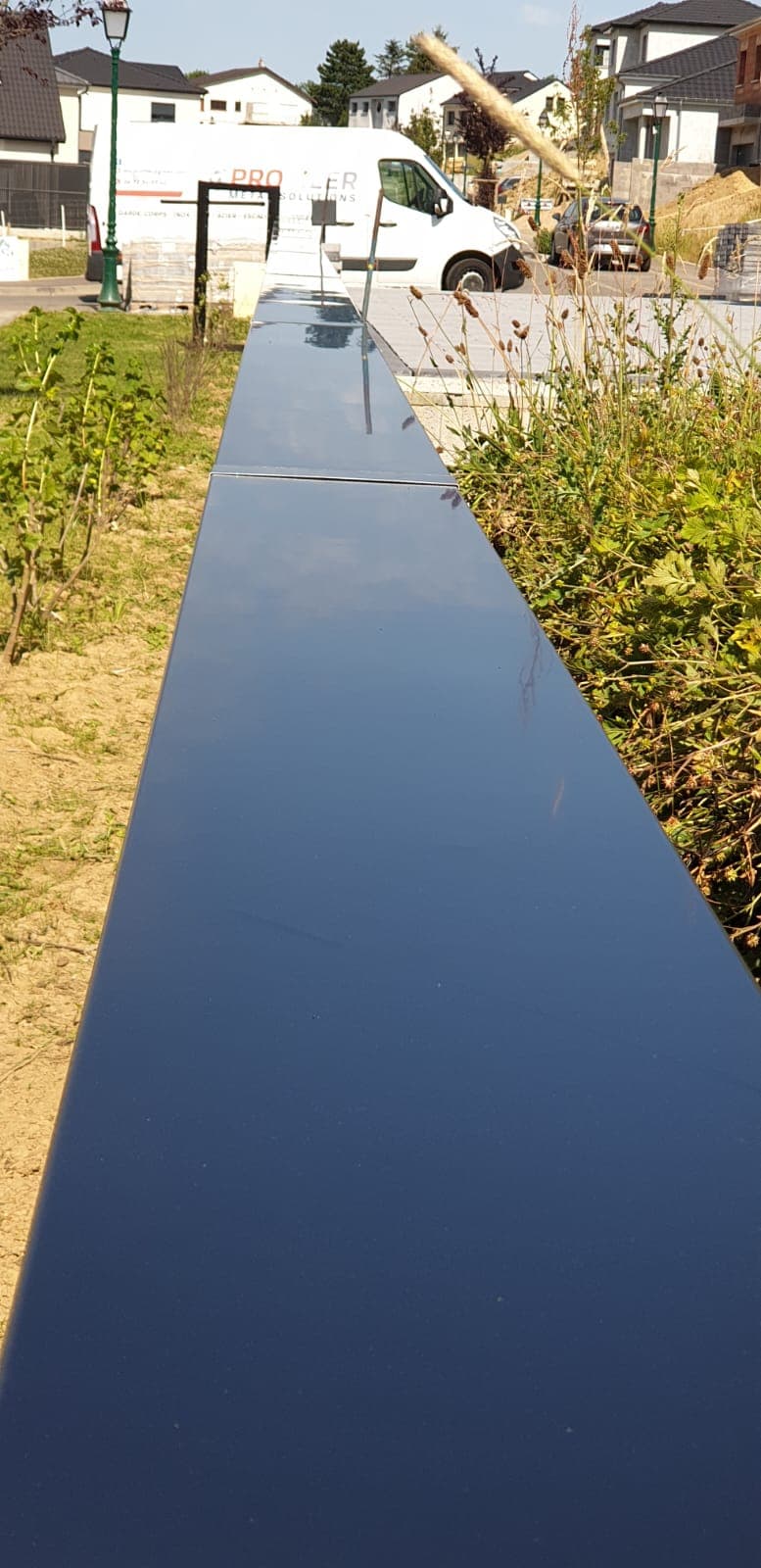 Couvertine alu sur mesure realise par Profiler Metal Solutions en Moselle