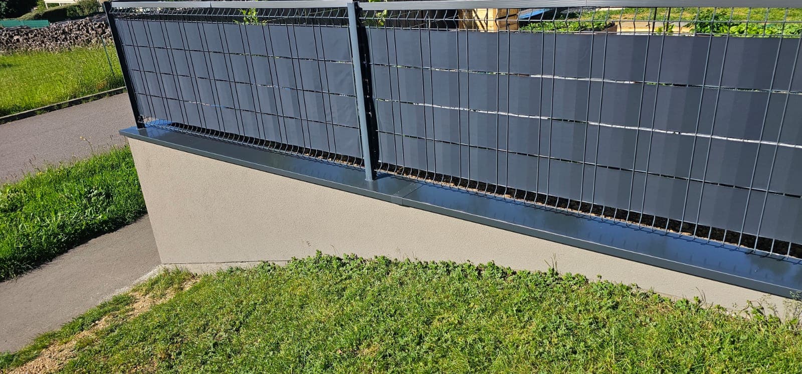 Couvertine alu sur mesure realise par Profiler Metal Solutions en Moselle