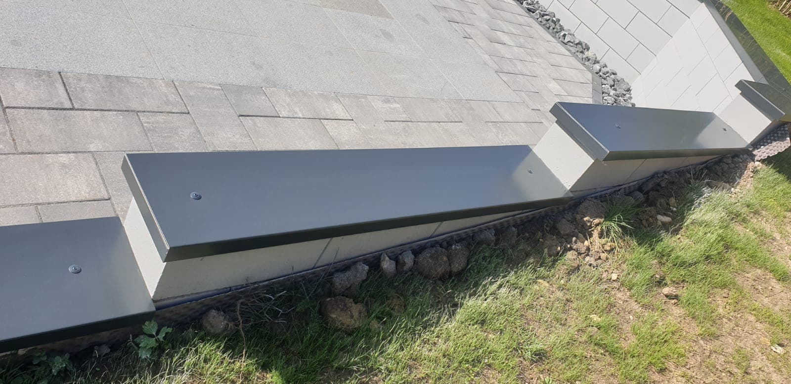 Couvertine alu sur mesure realise par Profiler Metal Solutions en Moselle