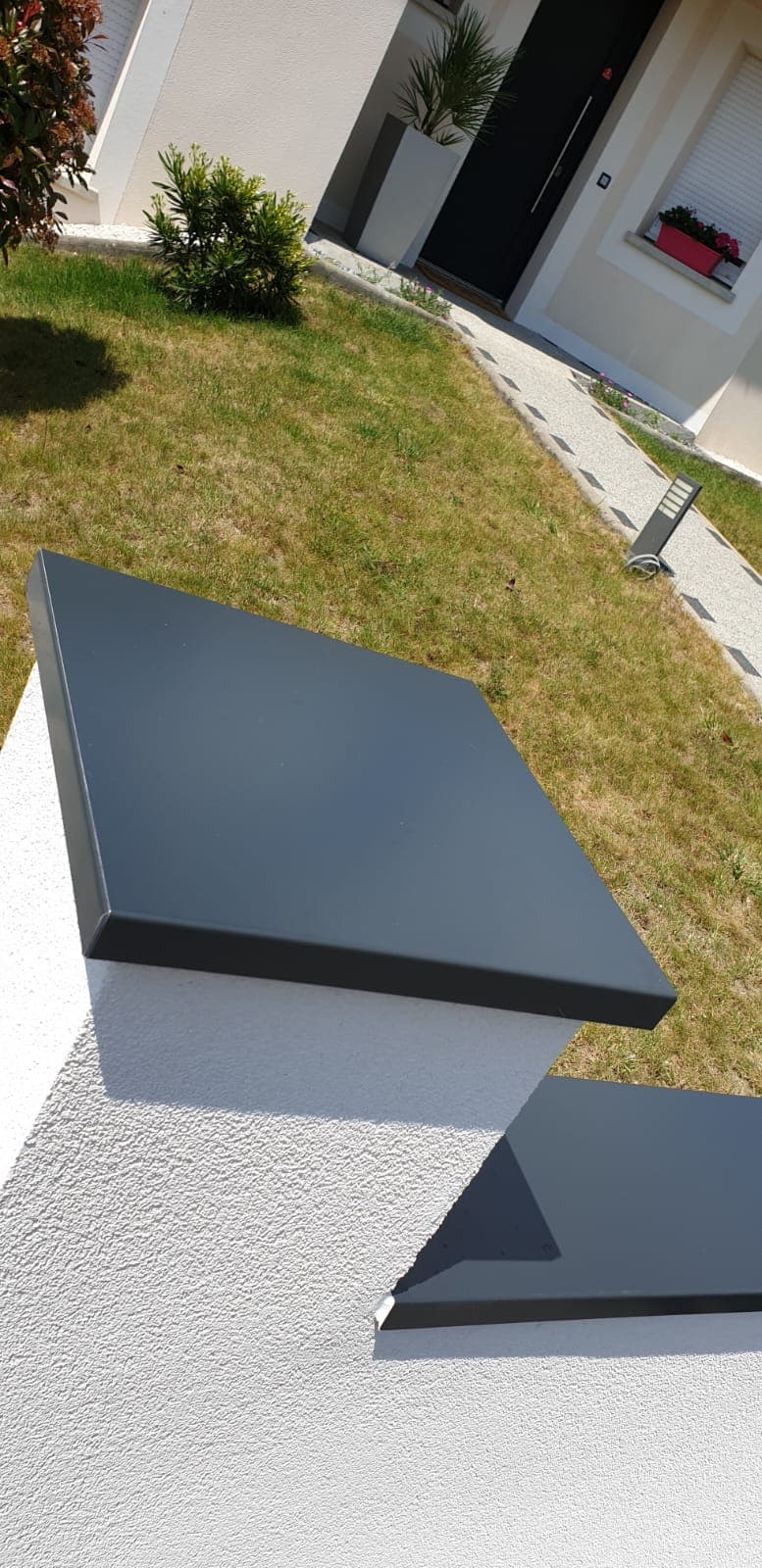 Couvertine alu sur mesure realise par Profiler Metal Solutions en Moselle
