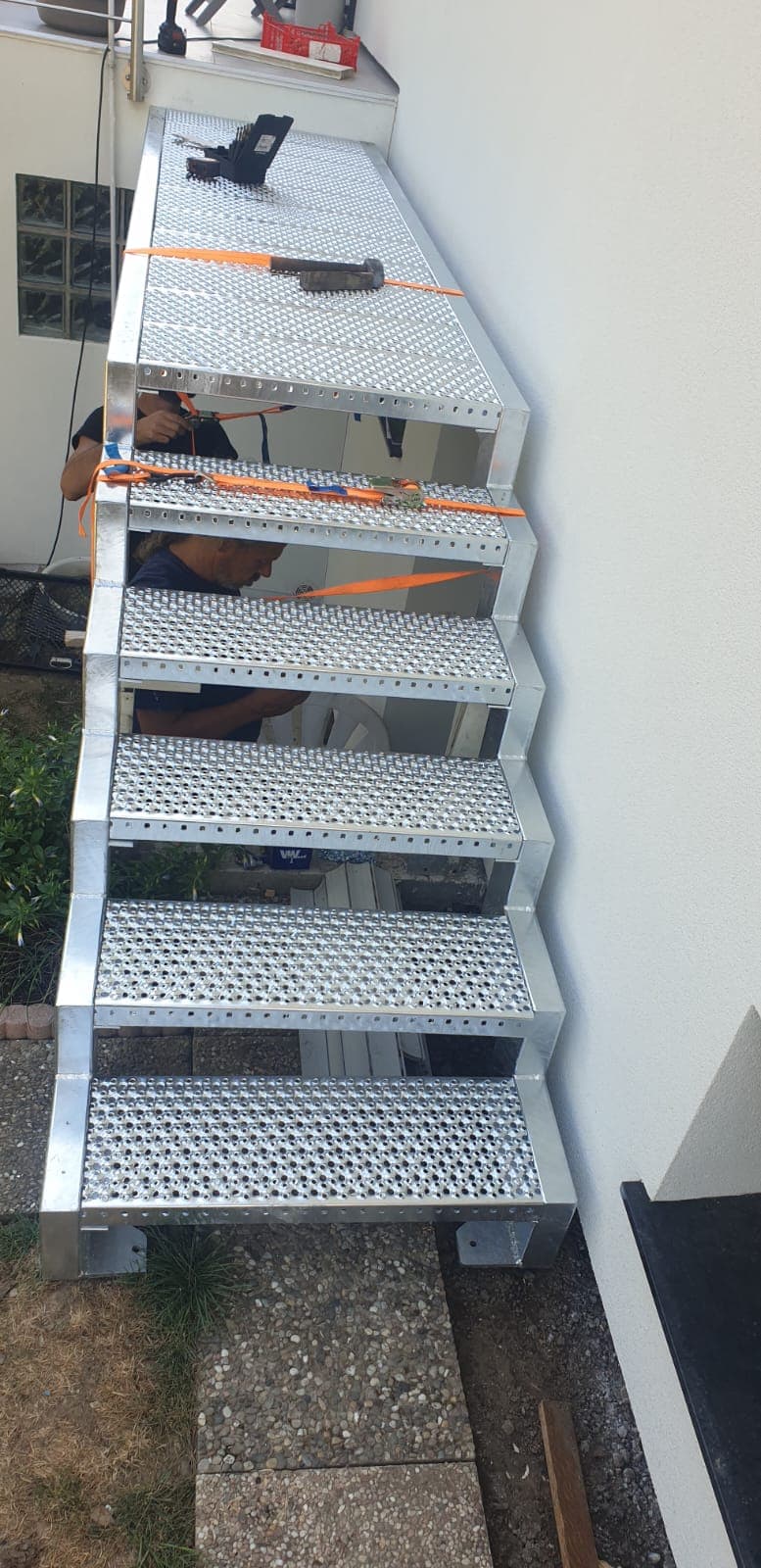 Escalier sur mesure realise par Profiler Metal Solutions en Moselle