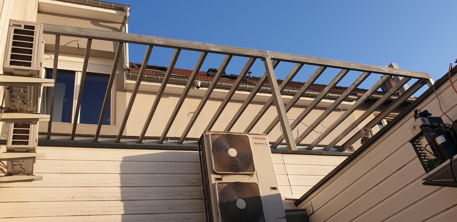 Terrasse / Charpente sur mesure realise par Profiler Metal Solutions en Moselle